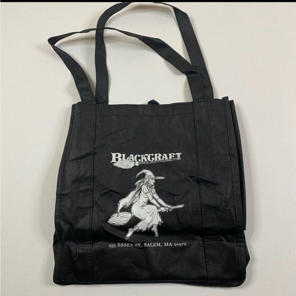 Blackcraft Reusable Tote Bag Salem Mass Witchcraft Coffee Free  bundle of 3